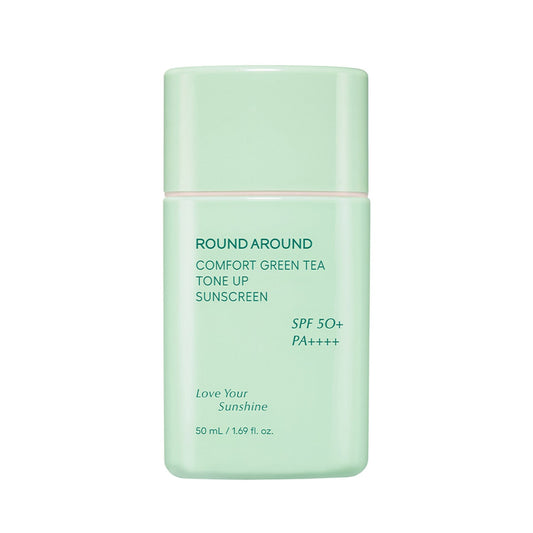 ROUND AROUND Comfort Green Tea Tone Up Sunscreen SFP50+ PA++++ 50ml