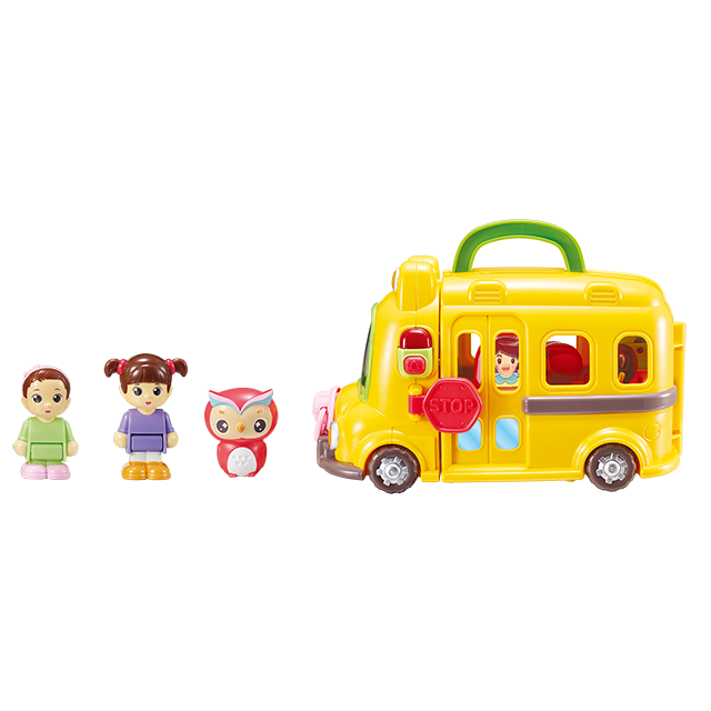 KONGSUNI School Bus Play Set Toy