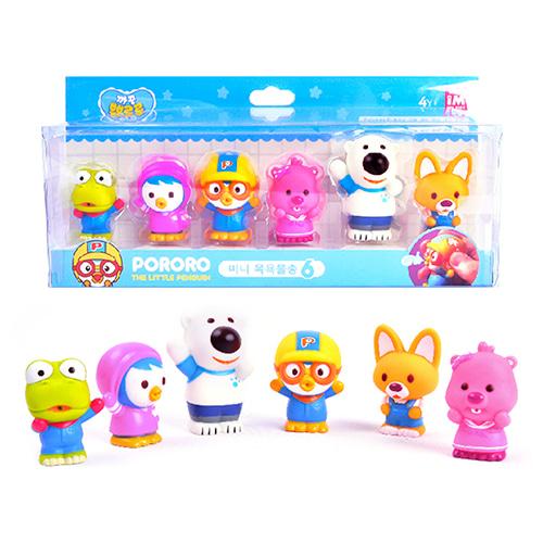 PORORO Character Bath Toy for Children 6pcs