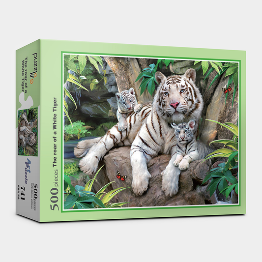 Puzzle Life "The Roar of a White Tiger" Jigsaw Puzzles 500 pieces