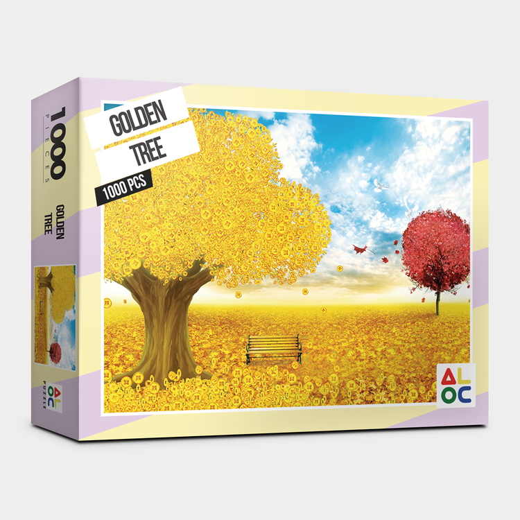 Puzzle Life ALOC Puzzle "Golden Tree" Jigsaw Puzzles 1000 pieces