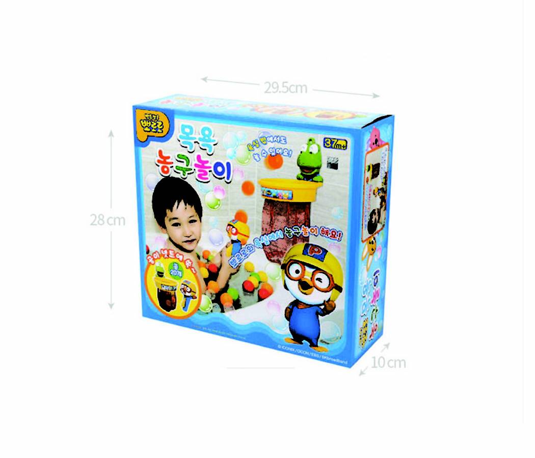 PORORO Bath Basketball Playset