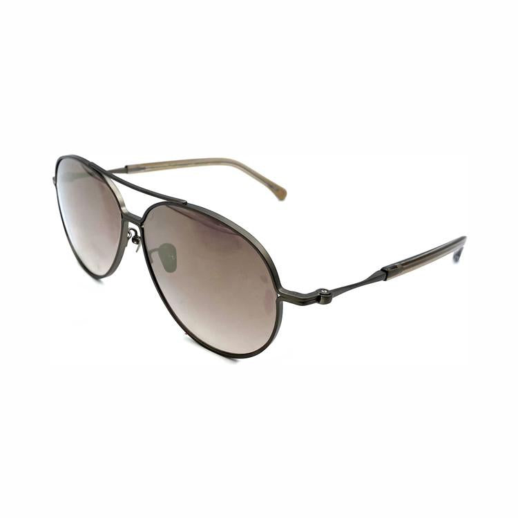 [Laurence Paul CANADA] Sunglasses MAXIMUM c.02 Titanium Dark Gray&Brown Lens