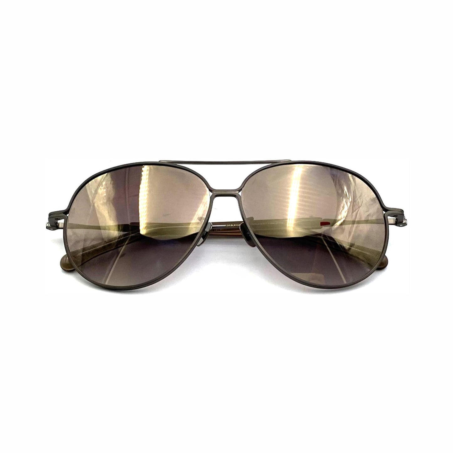 [Laurence Paul CANADA] Sunglasses MAXIMUM c.02 Titanium Dark Gray&Brown Lens